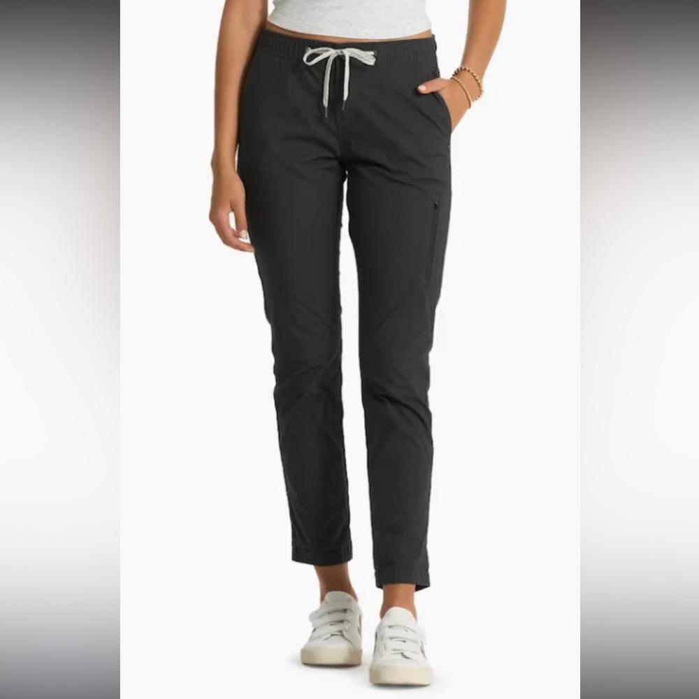 VUORI WOMEN'S Organic Cotton RIPSTOP PANT VW401 Zip Cargo Charcoal Gray XS